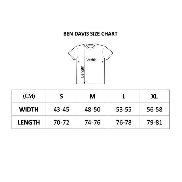 Ben-Davis-t-shirt-size-chart