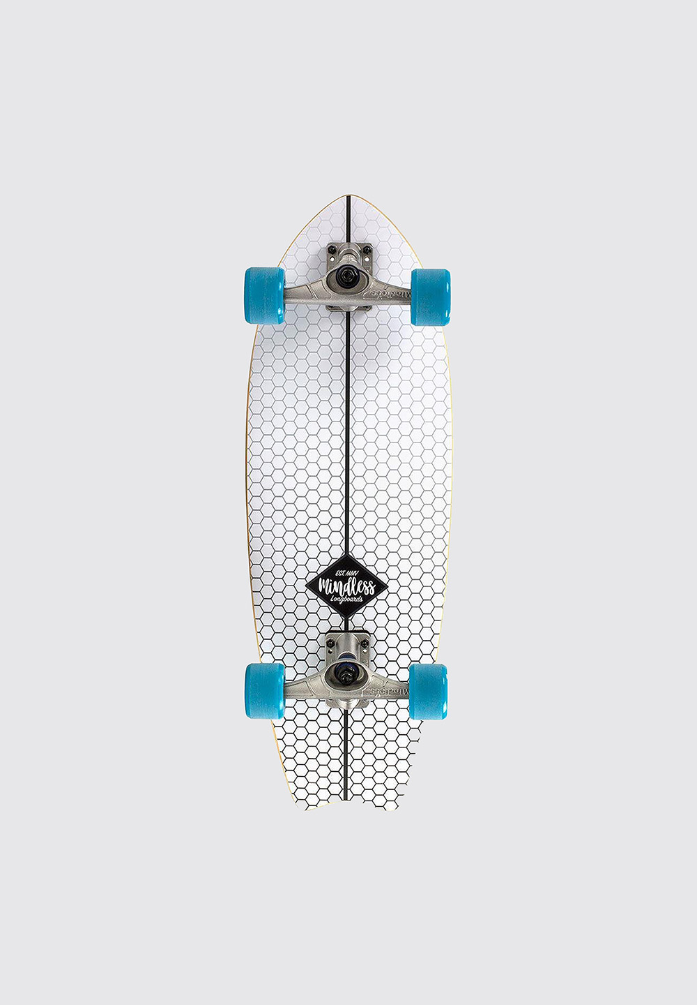MINDLESS SURF SKATE FISH TAIL - WHITE
