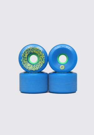 SLIME BALLS OG SLIME BLUE GREEN SKATEBOARD WHEELS 66MM - BLUE/GREEN