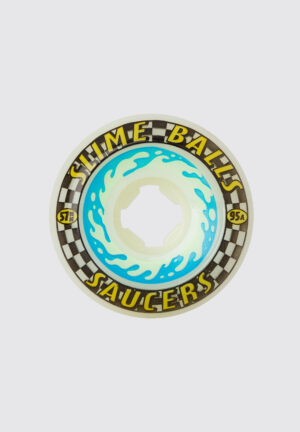 SAUCERS 95A SKATEBOARD WHEELS 57MM - WHITE