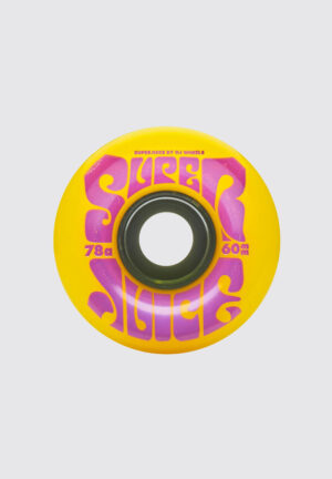 OJ SUPER JUICE GREEN 78A SKATEBOARD WHEELS 60MM - YELLOW