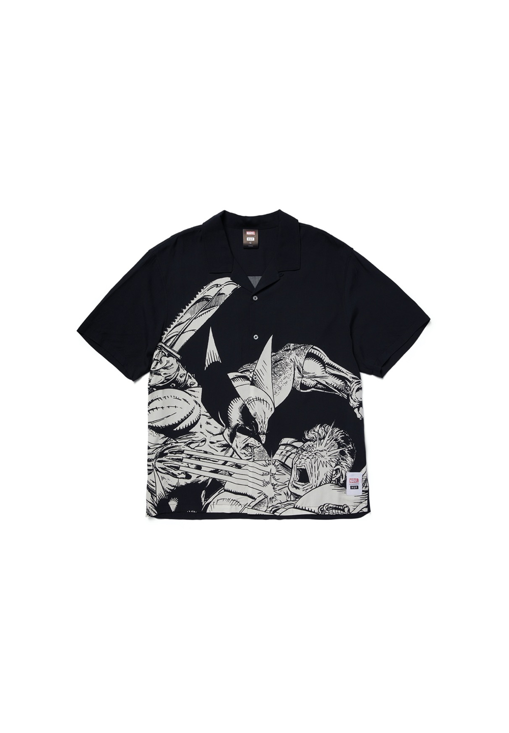 HUF FUTURE CLASH RESORT SHIRT - BLACK