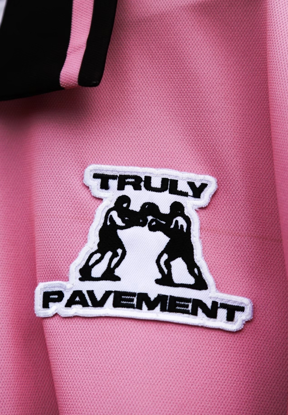 Pavement x Truly Everyday Football Jersy - PINK/BLACK - Image 3